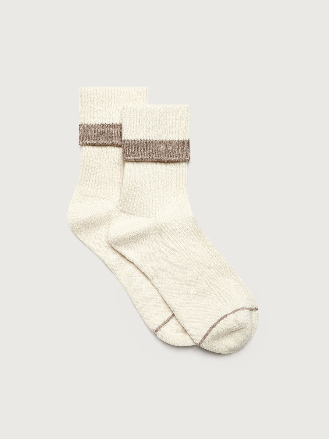 Kerry Plush Roll Top Sock (Egret/ Sandmarl)