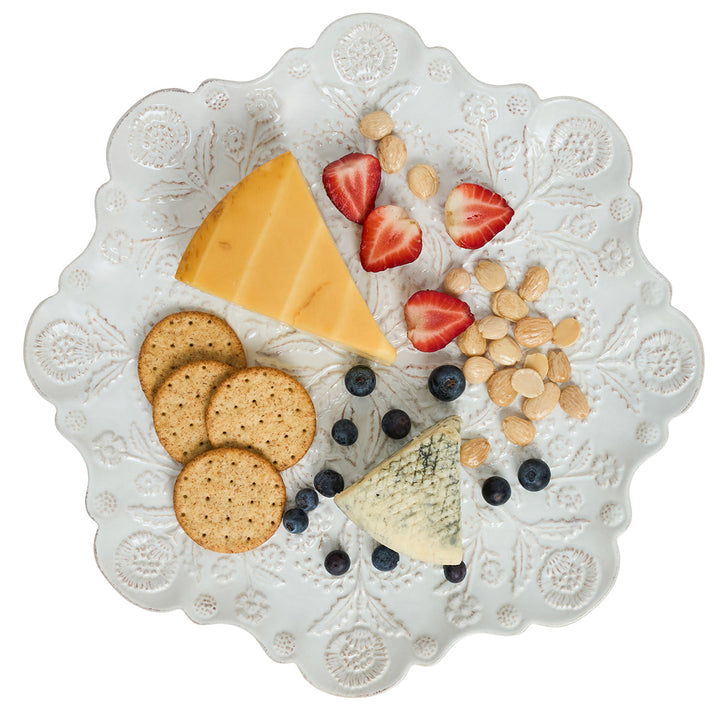 Berry &amp; Thread Thistle Charger/Platter - Whitewash