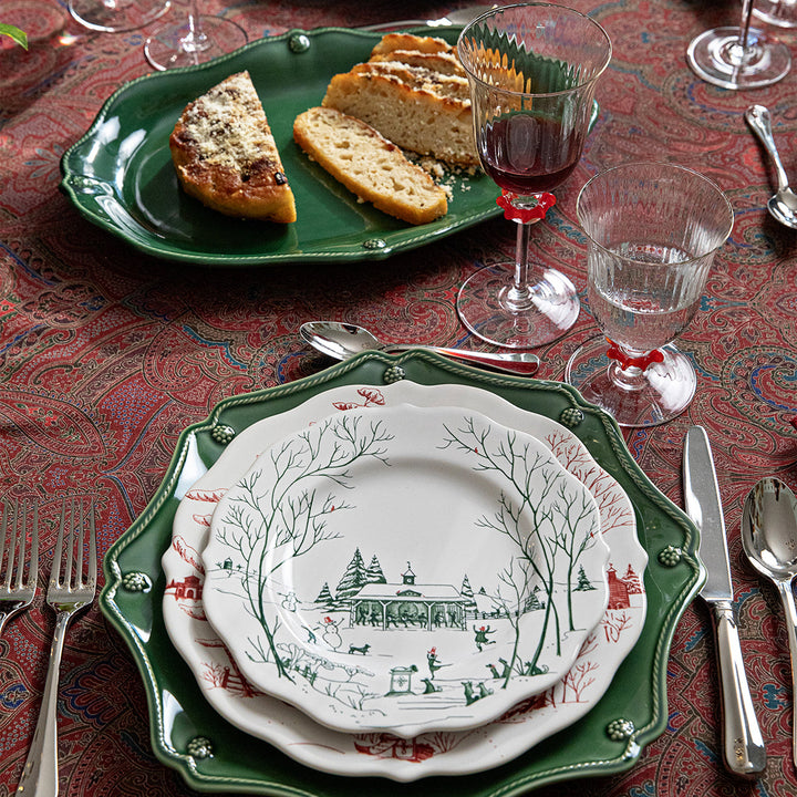 Berry &amp; Thread 16" Platter - Basil