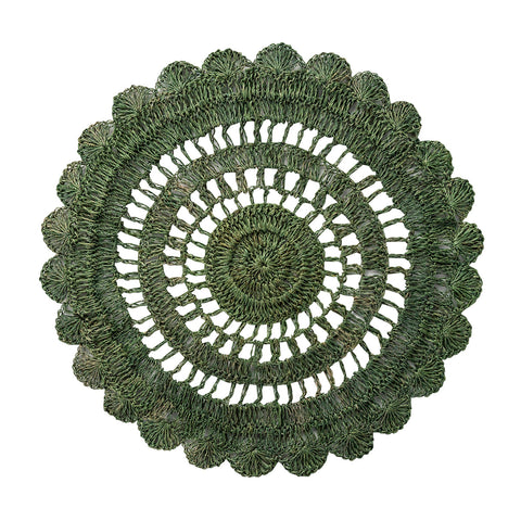 Macrame Placemat Set/4 - Green