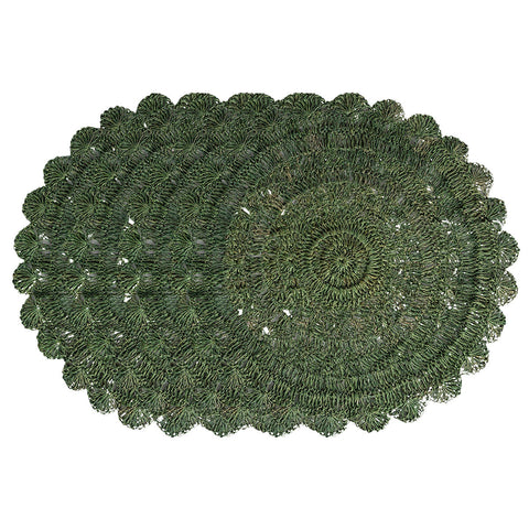 Macrame Placemat Set/4 - Green