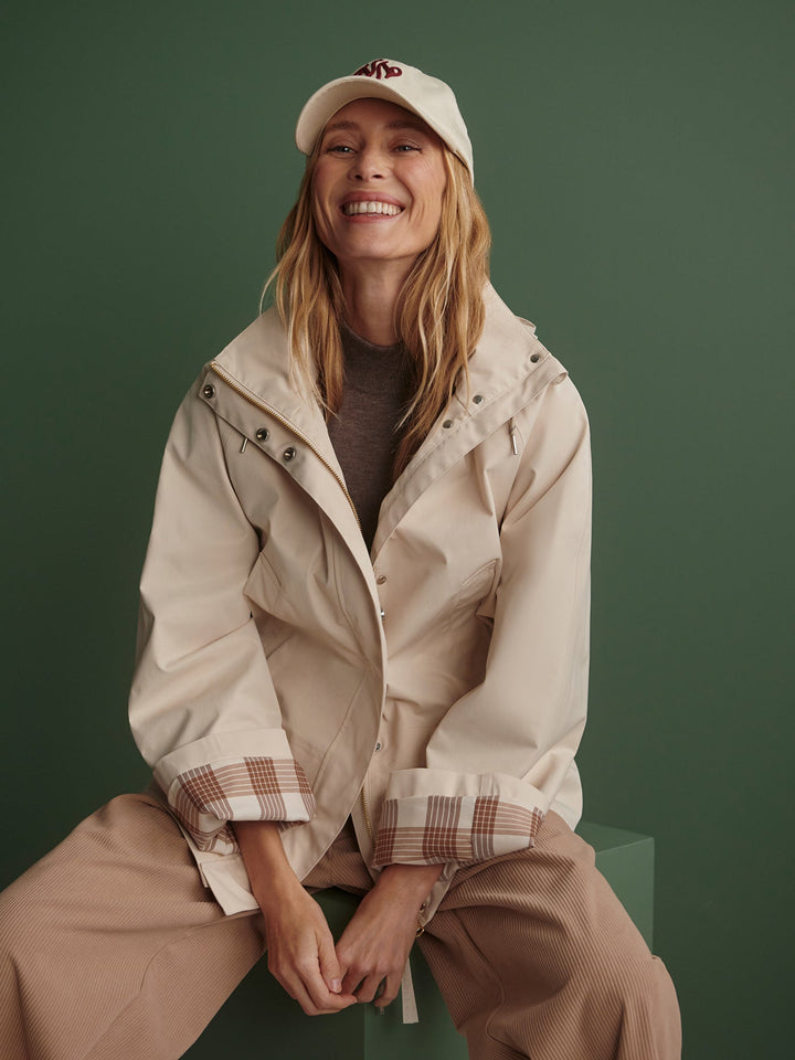 Etta Short Rain Jacket (Birch)