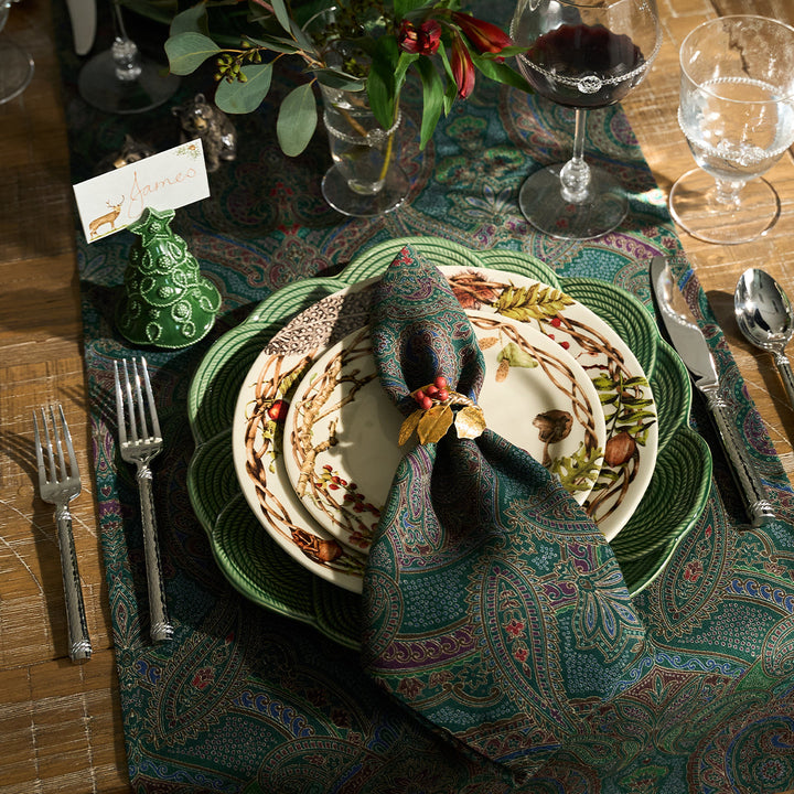 Paisley Napkin Set/4 - Evergreen