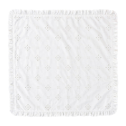 Eyelet Napkin Set/4 - White