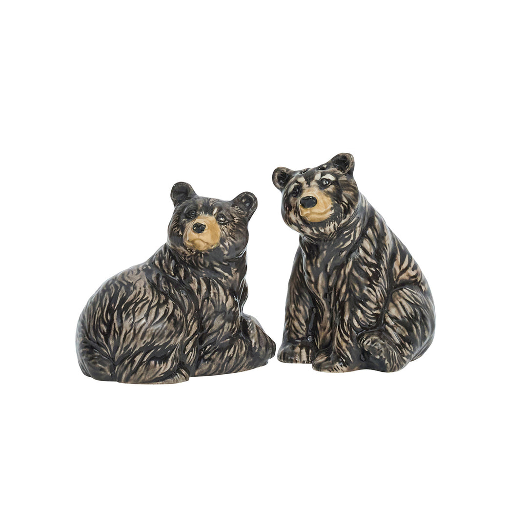 Clever Creatures Black Bear Salt and Pepper Shakers Set/2pc