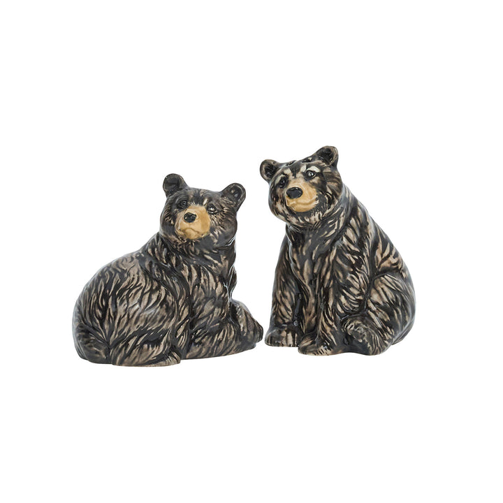 Clever Creatures Black Bear Salt and Pepper Shakers Set/2pc