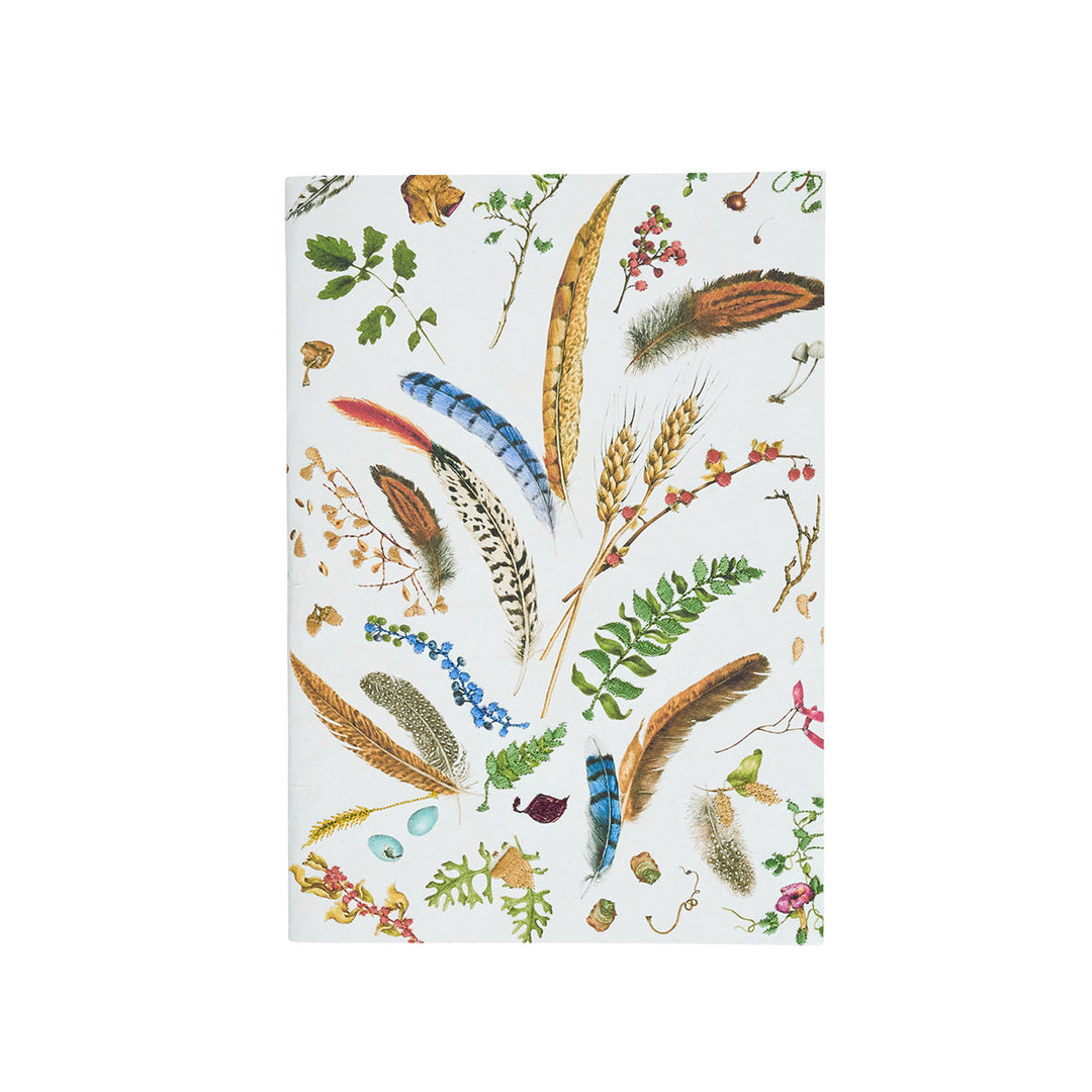 Forest Walk Embroidered 7" x 10" Paper Journal - Multi