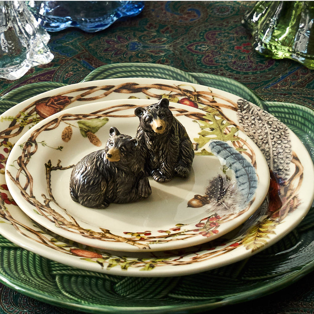Clever Creatures Black Bear Salt and Pepper Shakers Set/2pc