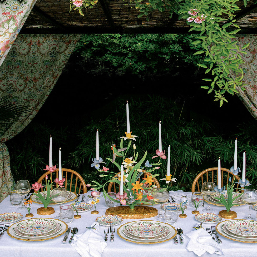 Meadow Walk 25" Bouquet Centerpiece Candelabra - Multi