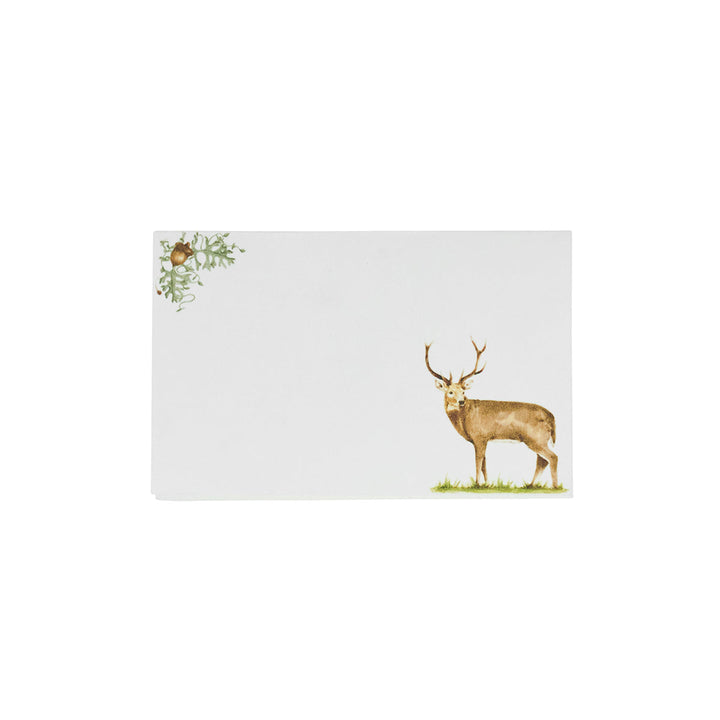 Forest Walk Stag Place Card Set/12 - Multi