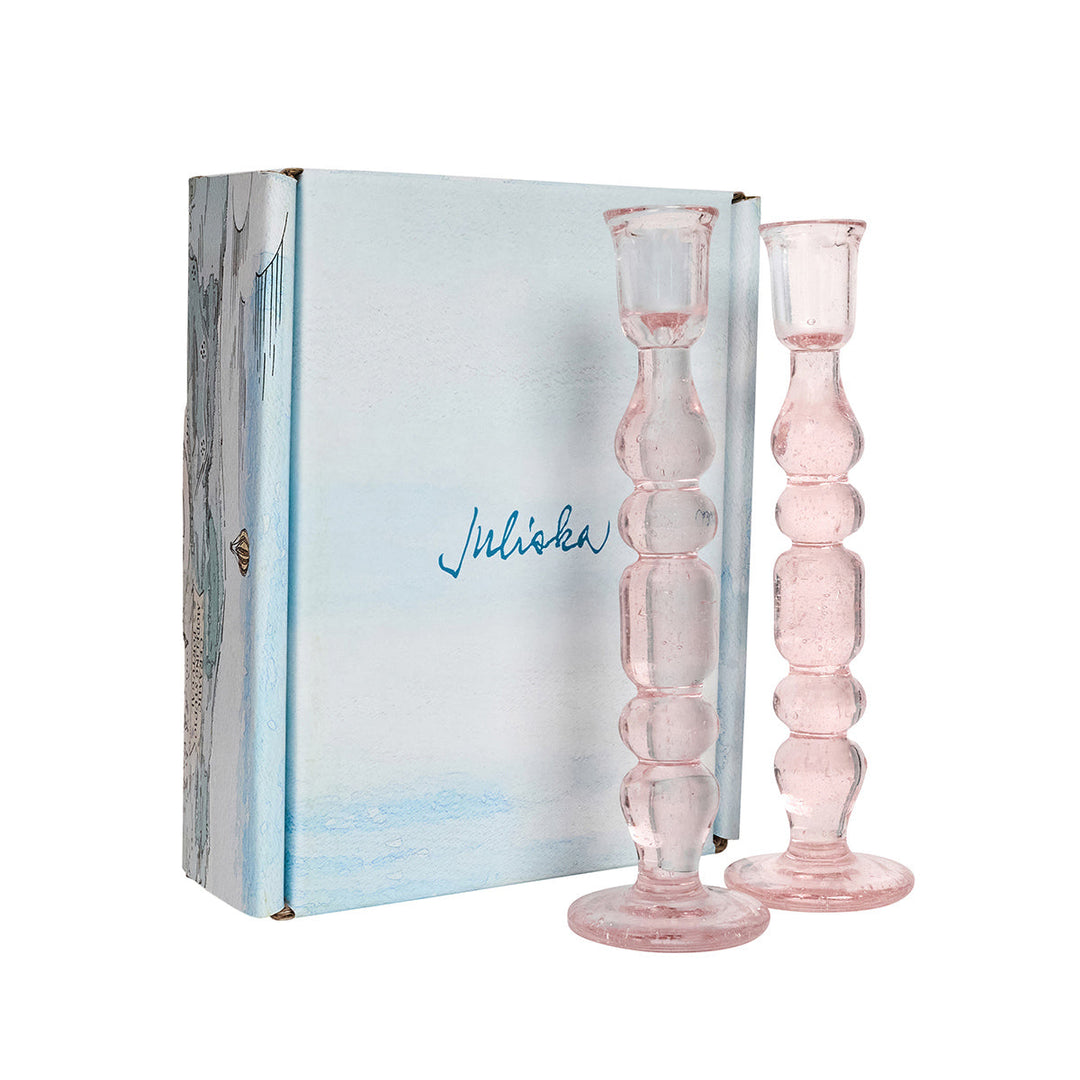 Provence 9" Candlestick Set/2 - Blush