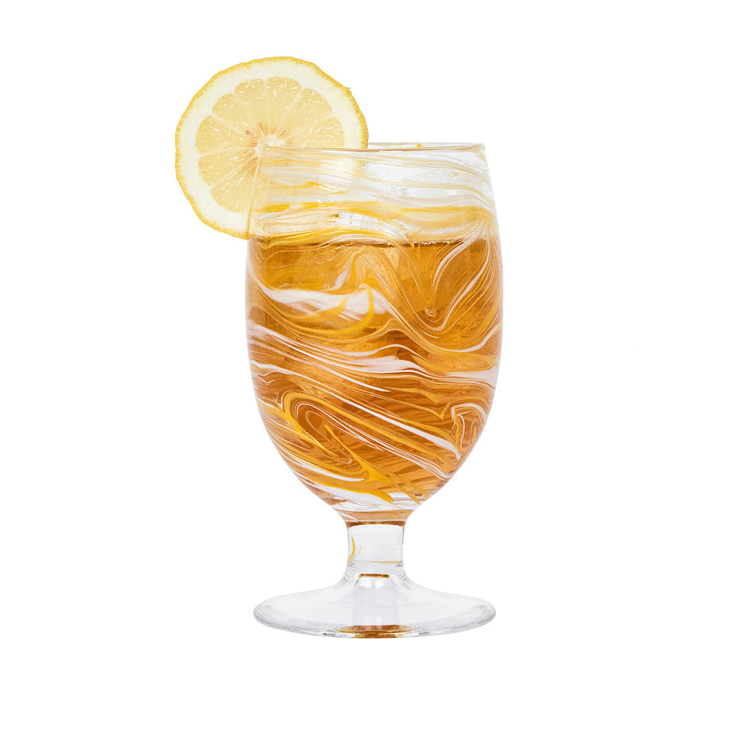 Puro Marbled Goblet - Yellow