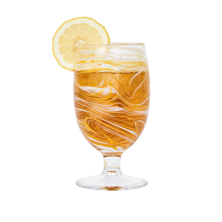 Puro Marbled Goblet - Yellow