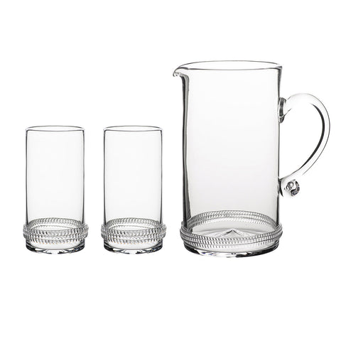 Dean Glass Pitcher and Highball Set/3pc