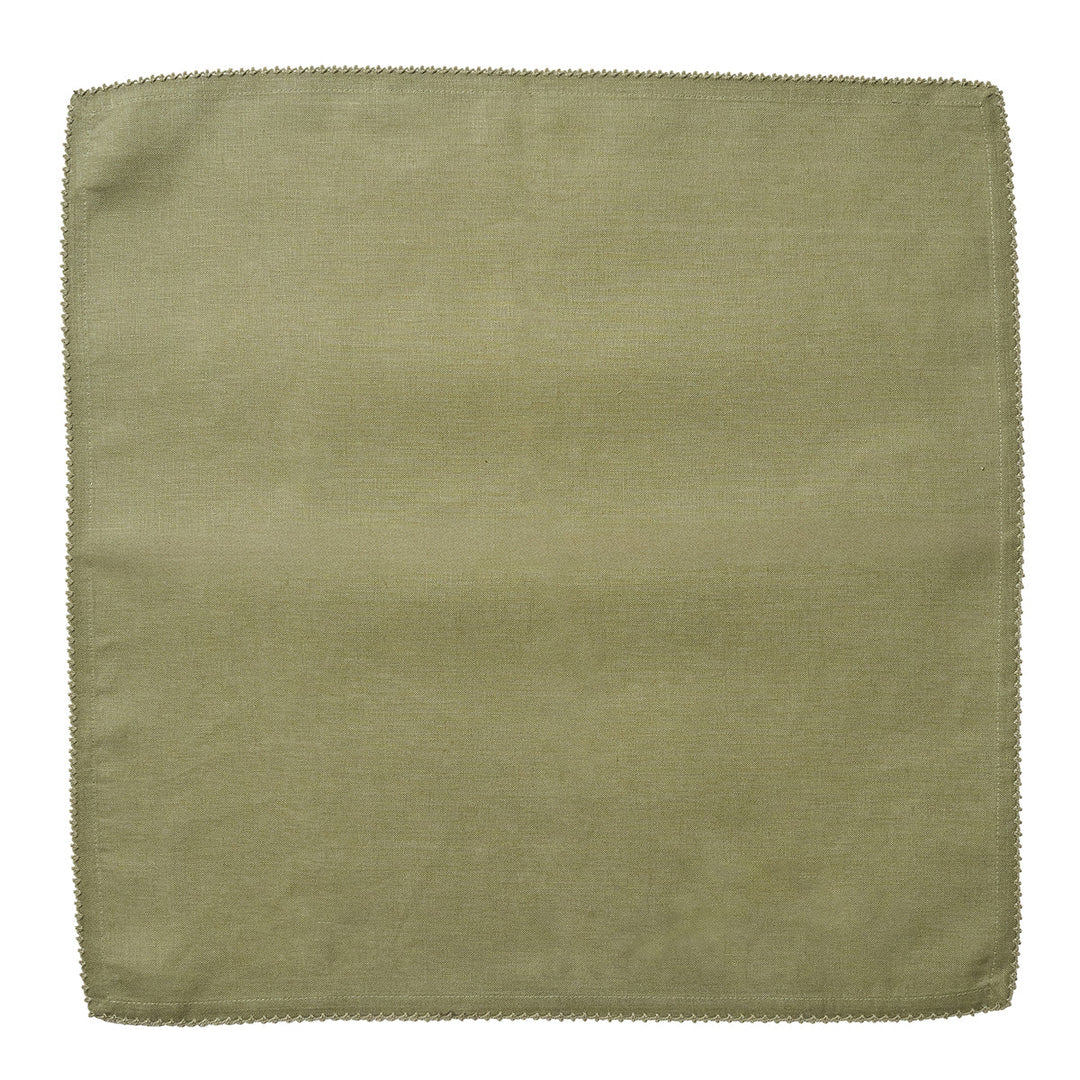 Berry Scallop Napkin Set/4 - Sage