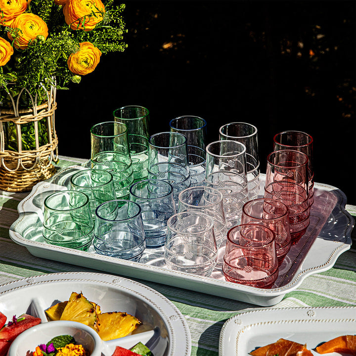 Amalia Acrylic Large Tumbler Set/4 - Coral