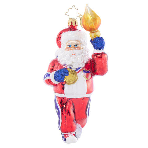 Torch-Bearing Santa