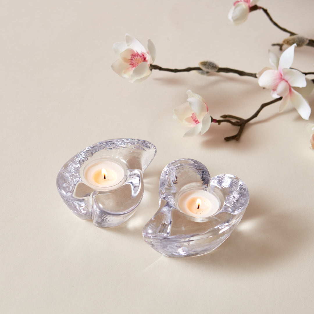 Twist Heart Tealight in Gift Box - Set of 2