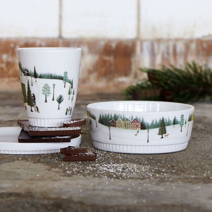 Winter Decor Toulouse Tumbler 9 oz, Set of 4