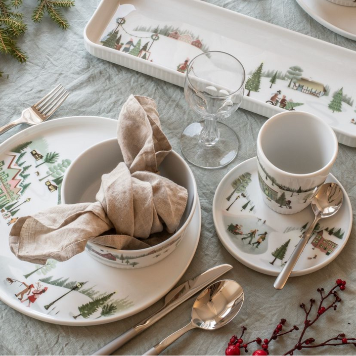 Winter Decor Toulouse Tumbler 9 oz, Set of 4