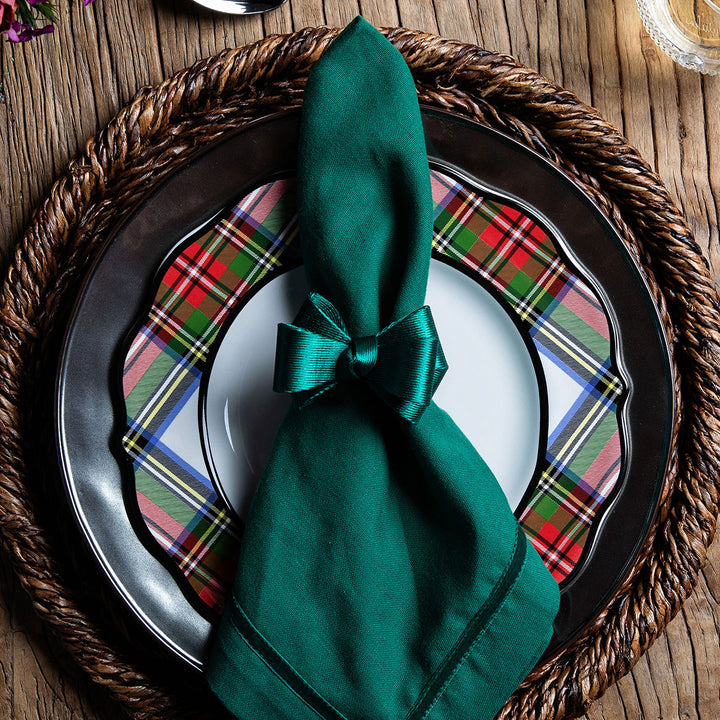 Tuxedo Napkin Ring Set/4 - Green