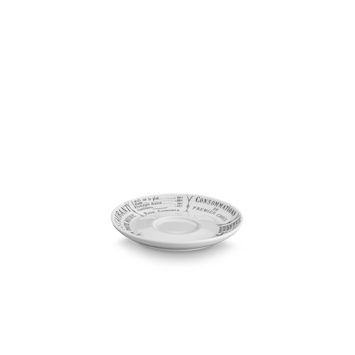 Brasserie Espresso Saucers, Set of 4