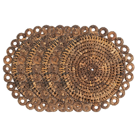 Rustic Ring Placemat Set/4 - Natural