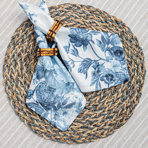 Field of Flowers Napkin Set/4 - Chambray