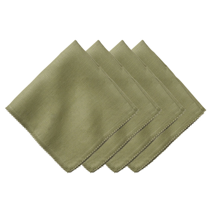 Berry Scallop Napkin Set/4 - Sage