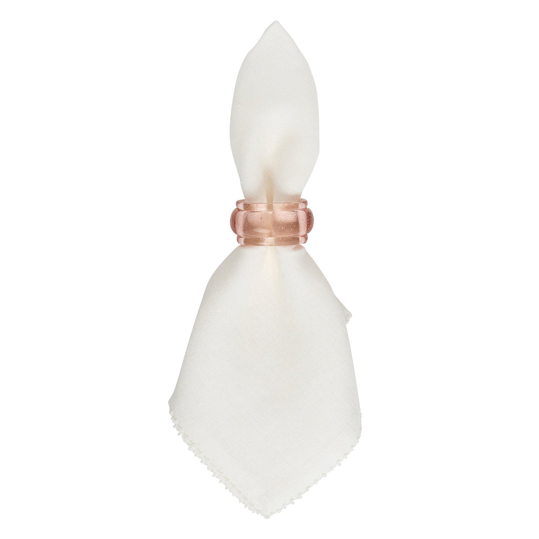 Provence Napkin Ring Set/4 - Blush