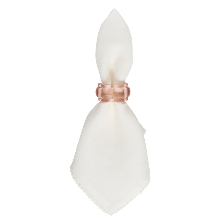 Provence Napkin Ring Set/4 - Blush