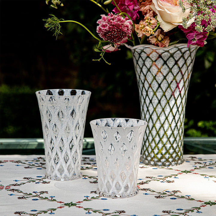 Trellis Small Tumbler - White