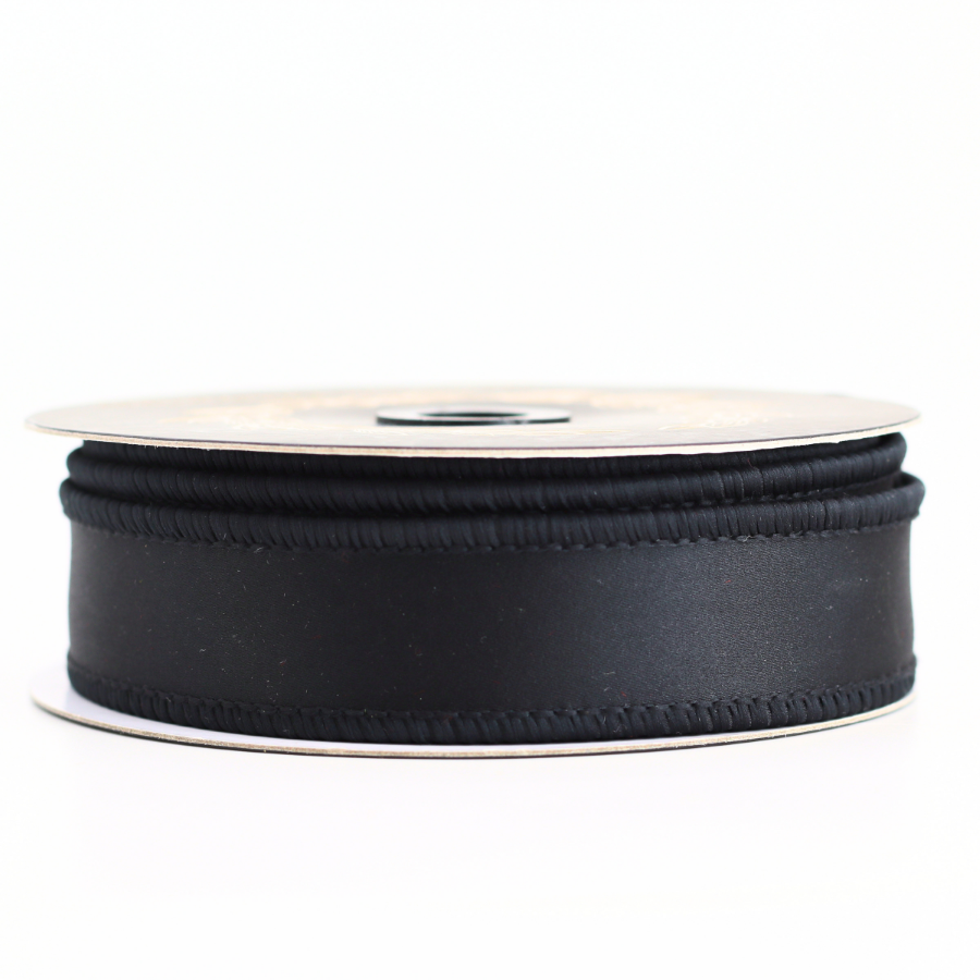 Black Satin DBL Fused 1x10YD
