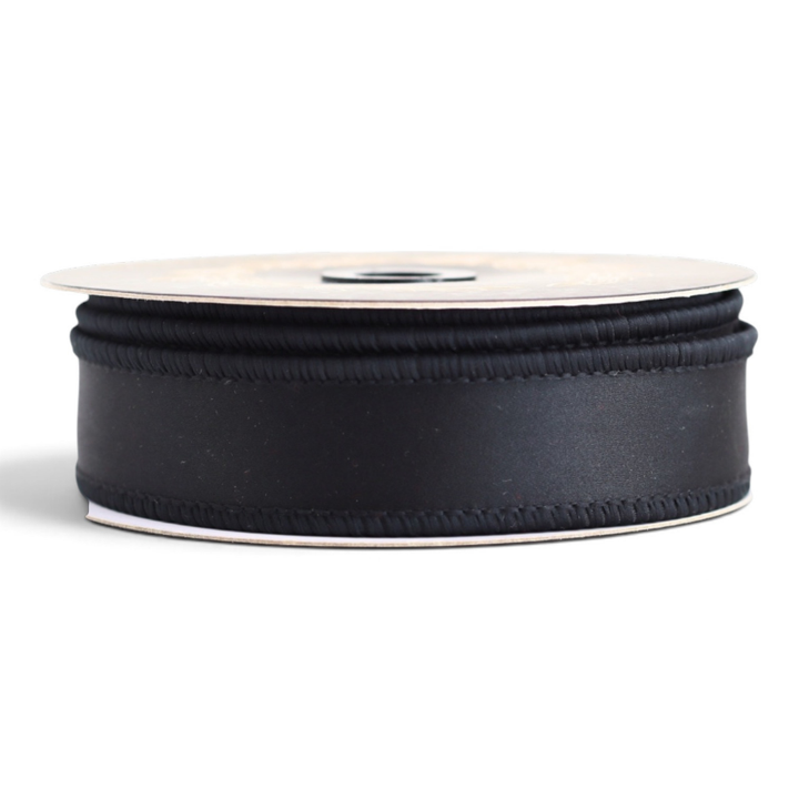 Black Satin DBL Fused 1x10YD