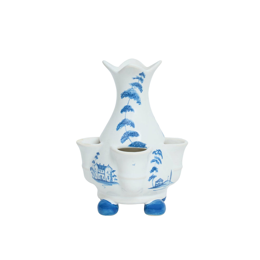 Country Estate 6" Tulipiere Vase - Delft Blue