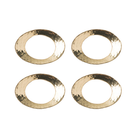 Puro Napkin Ring Set/4 - Gold