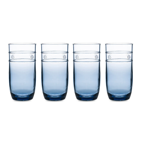 Isabella Acrylic Large Tumbler Set/4 - Blue