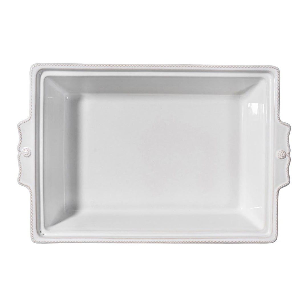 Berry & Thread 13" Rectangular Baker with Lid - Whitewash