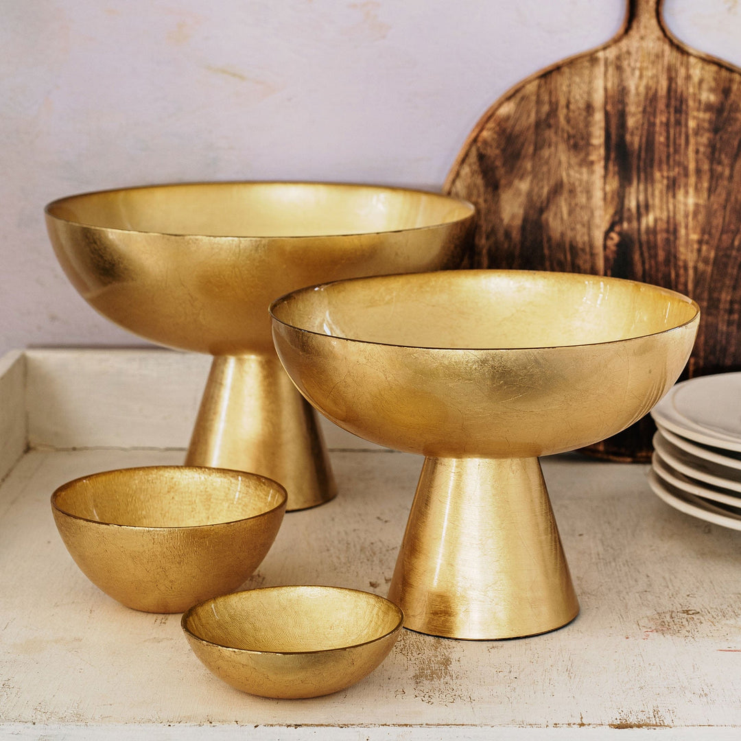 Moon Glass Small Pedestal Bowl