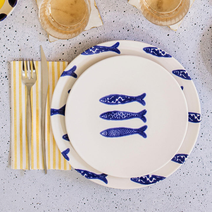 Santorini Minnows Dinner Plate