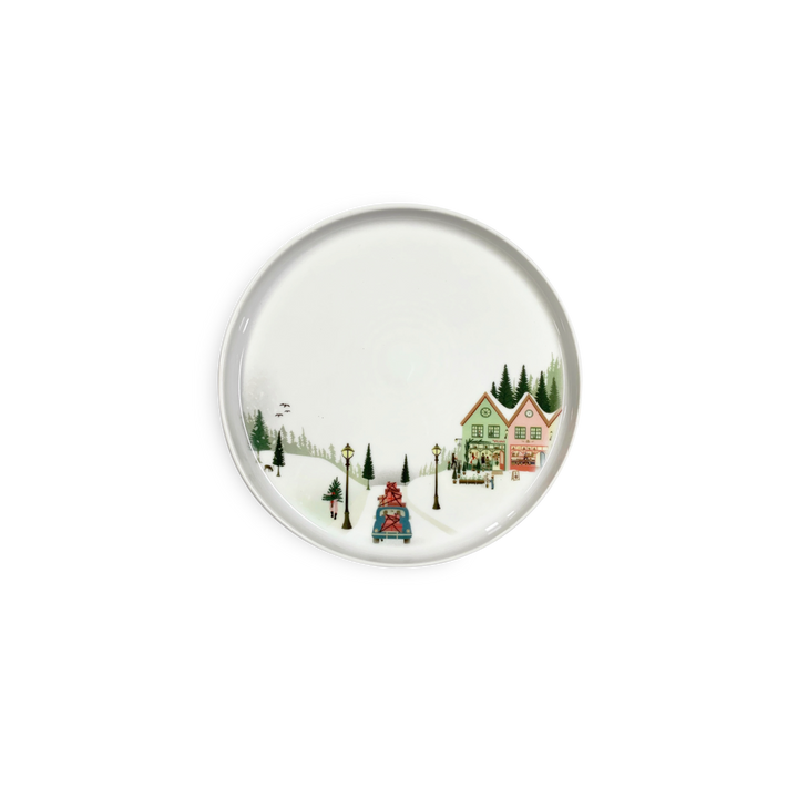 Winter Decor Toulouse Plate 7.75", Set of 4