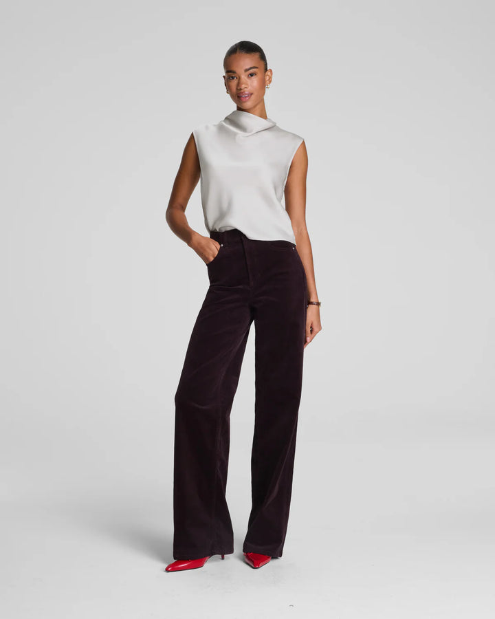 Silky Smooth Cowl Neck Sleeveless Top (Birch)