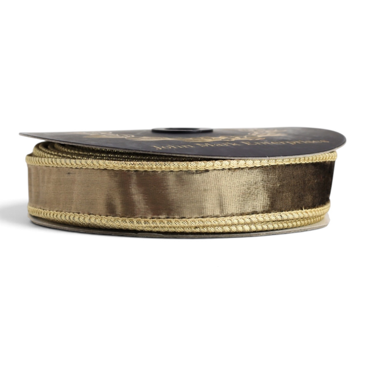 Smooth Velvet Dupion Fused Old Gold-1x10yd