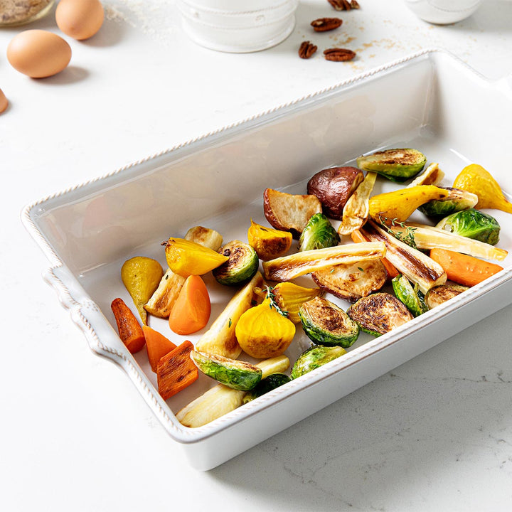 Berry &amp; Thread 13" Rectangular Baker - Whitewash