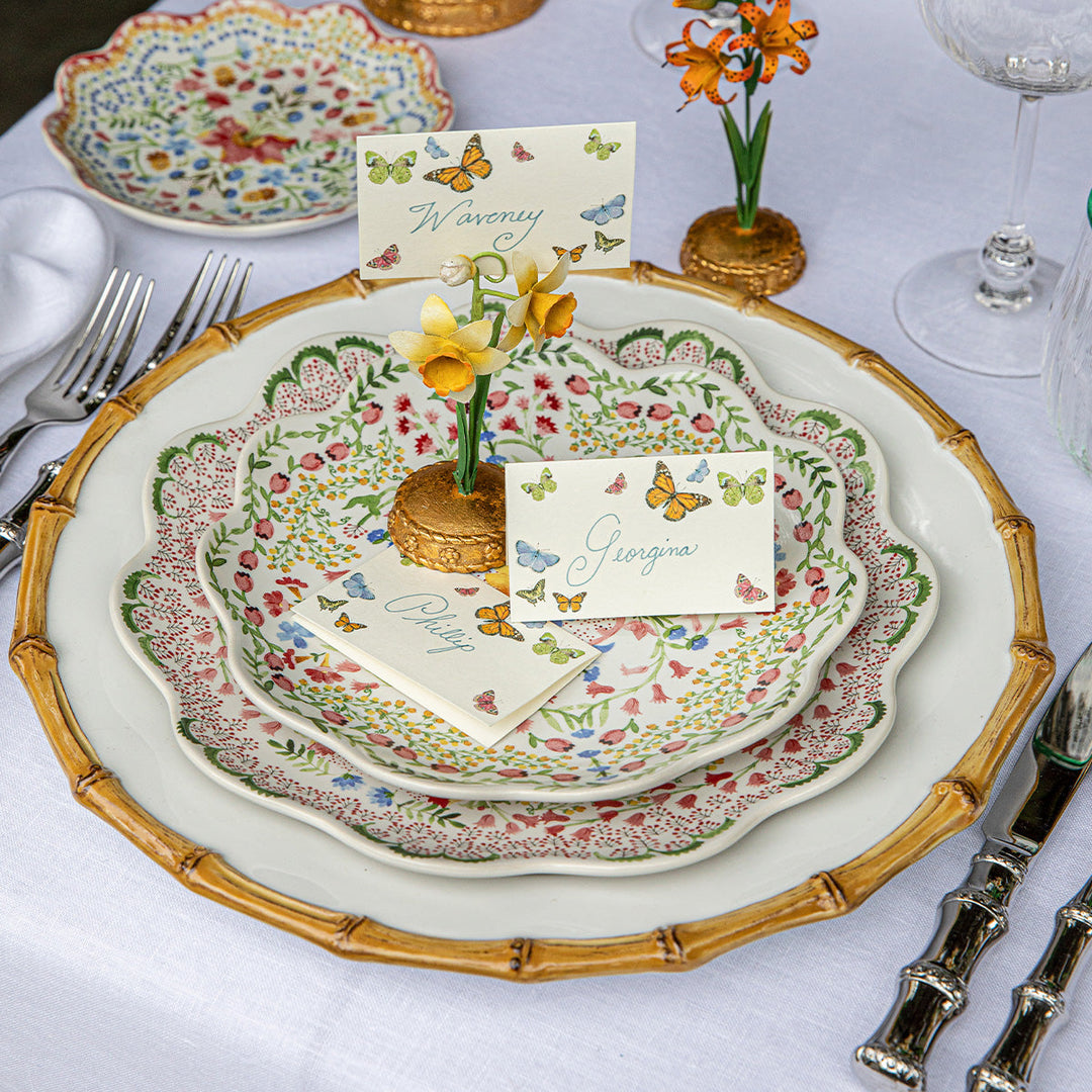 Meadow Walk Butterfly Place Card Set/12 - Multi