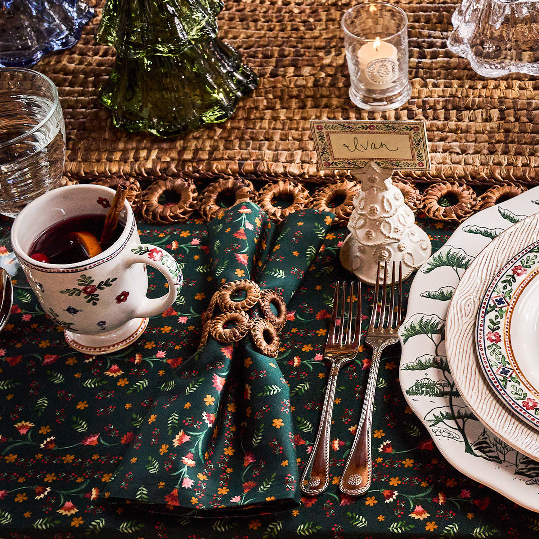 Klara Napkin Set/4 - Evergreen