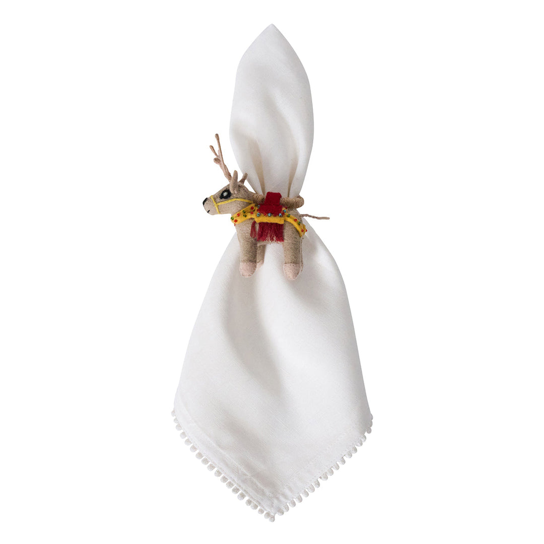 Berry & Thread North Pole Animal Napkin Ring Assorted Set/4