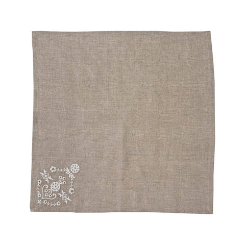 Heidi Embroidered Napkin - Natural