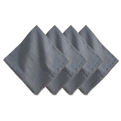 Berry Trim Napkin Set/4 - Flint