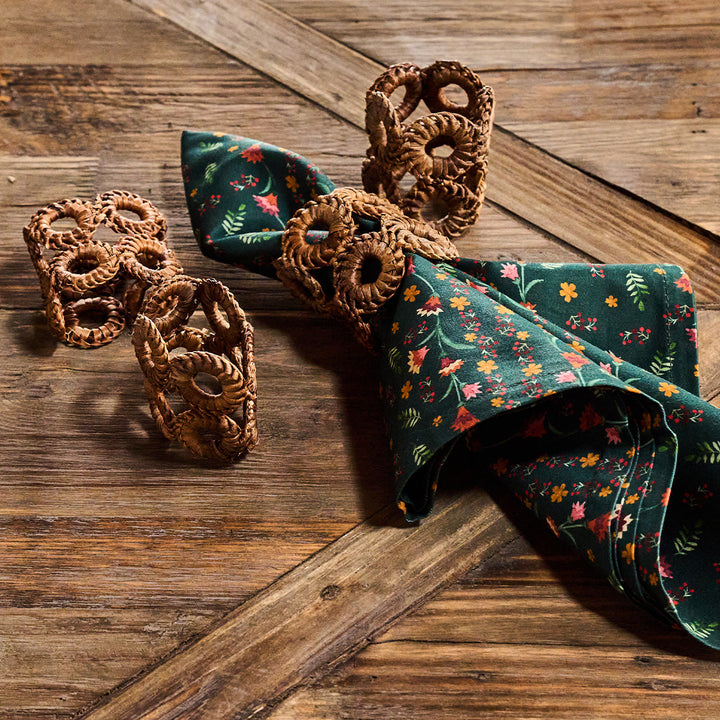 Rustic Ring Napkin Ring Set/4 - Natural